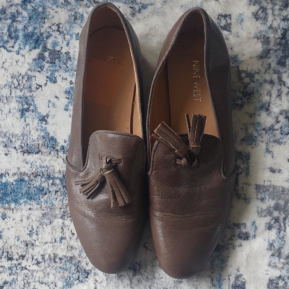 Nine West Women's Dark Brown Tassel Loafers